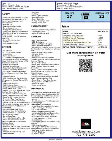 2015 Mercedes-Benz M-Class ML 350 4MATIC