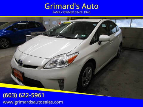 2014 Toyota Prius for sale at Grimard's Auto in Hooksett NH
