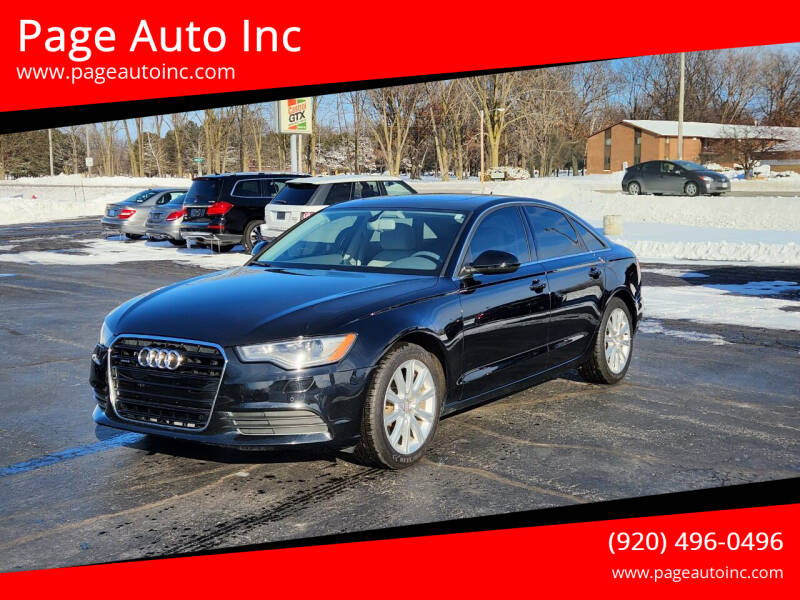 2014 Audi A6 for sale at Page Auto Inc in Green Bay WI