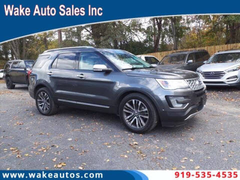 2016 Ford Explorer for sale at Wake Auto Sales Inc in Raleigh NC