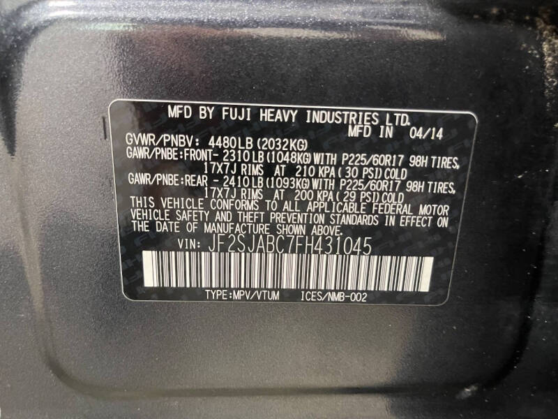 2015 Subaru Forester 2.5i