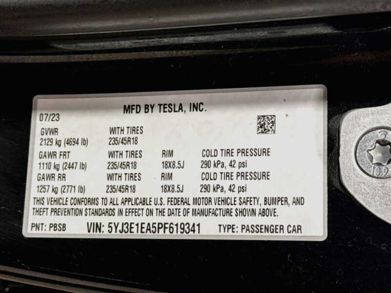 2023 Tesla Model 3