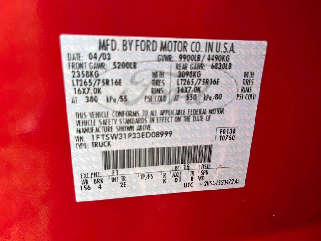 2003 Ford F-350 Super Duty 26