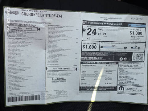 2019 Jeep Cherokee Latitude