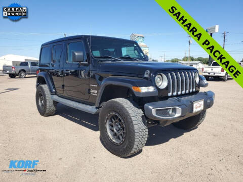 2018 Jeep Wrangler Unlimited for sale at Tony Peckham @ Korf Motors in Sterling CO