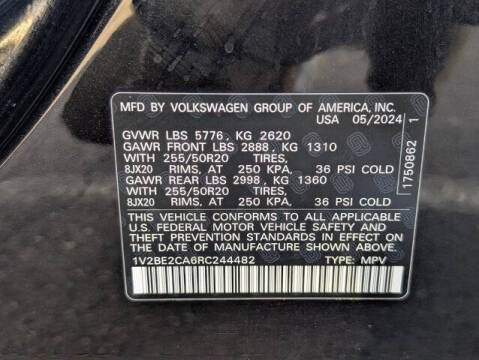 2024 Volkswagen Atlas Cross Sport SEL 4Motion