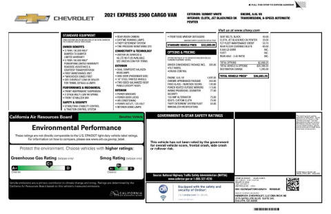 2021 Chevrolet Express 2500