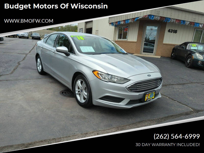 2018 Ford Fusion for sale at Budget Motors of Wisconsin in Racine WI
