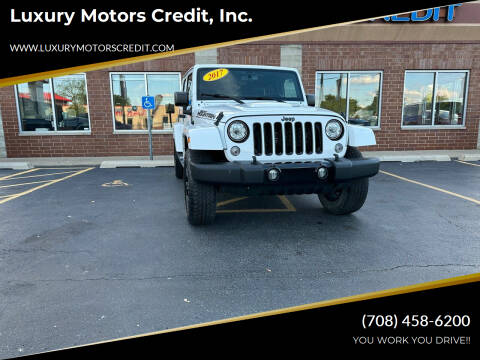 2017 Jeep Wrangler Unlimited for sale at Luxury Motors Credit, Inc. in Bridgeview IL