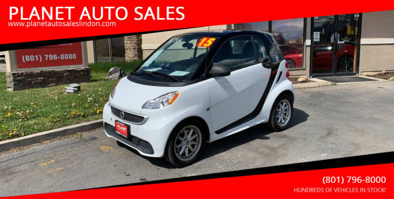 2015 Smart fortwo electric drive for sale at PLANET AUTO SALES in Lindon UT