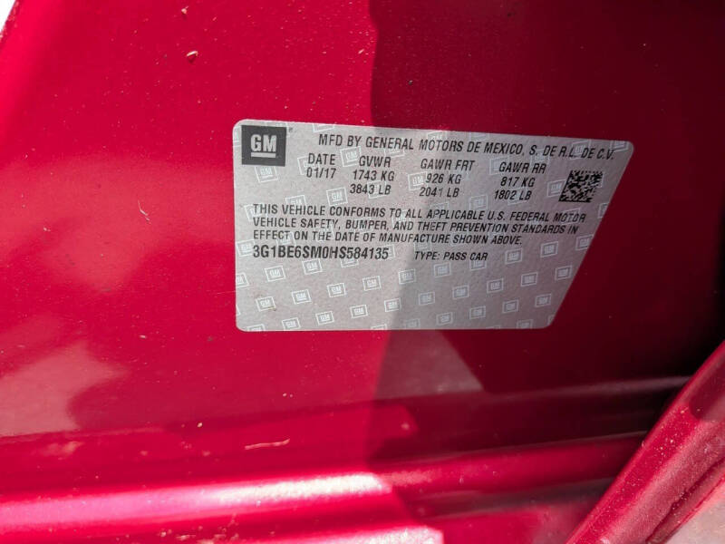 2017 Chevrolet Cruze LT Auto