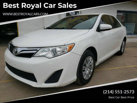 2012 Toyota Camry for sale at Best Royal Car Sales in Dallas TX