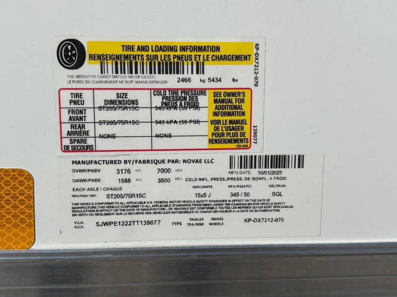 2026 Pace American 6'x12' Outback DLX 7K