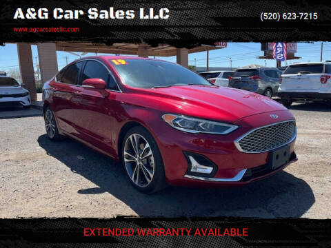 2019 Ford Fusion for sale at A&G Car Sales  LLC in Tucson AZ