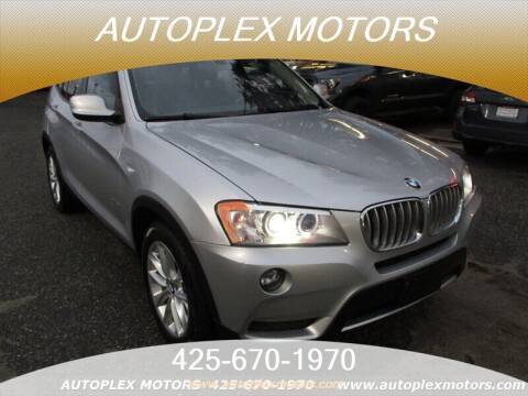 2013 BMW X3 for sale at Autoplex Motors in Lynnwood WA
