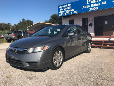 2009 Honda Civic for sale at P & A AUTO SALES in Houston TX