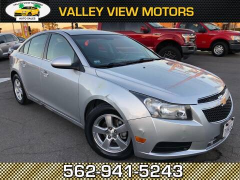 2014 Chevrolet Cruze for sale at Valley View Motors in Whittier CA