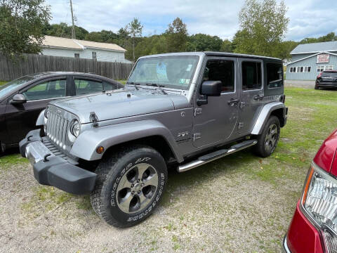 2016 Jeep Wrangler Unlimited for sale at Route 29 Auto Sales in Hunlock Creek PA