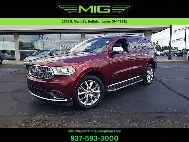 2019 Dodge Durango for sale at MIG Chrysler Dodge Jeep Ram in Bellefontaine OH