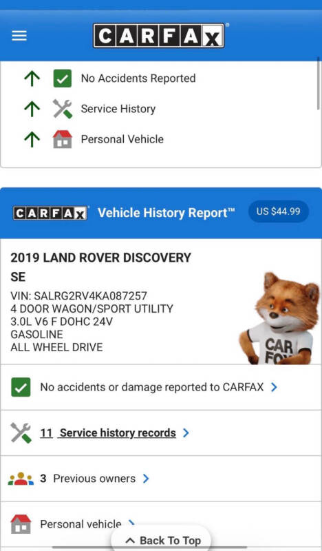 2019 Land Rover Discovery SE