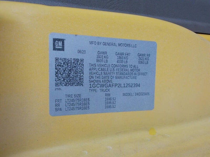 2020 Chevrolet Express 2500