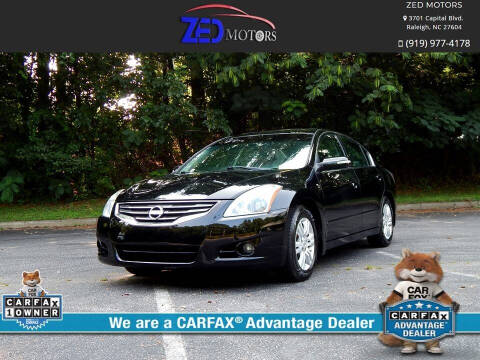 2011 Nissan Altima for sale at Zed Motors in Raleigh NC