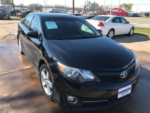 2014 Toyota Camry for sale at Simmons Auto Sales in Denison TX