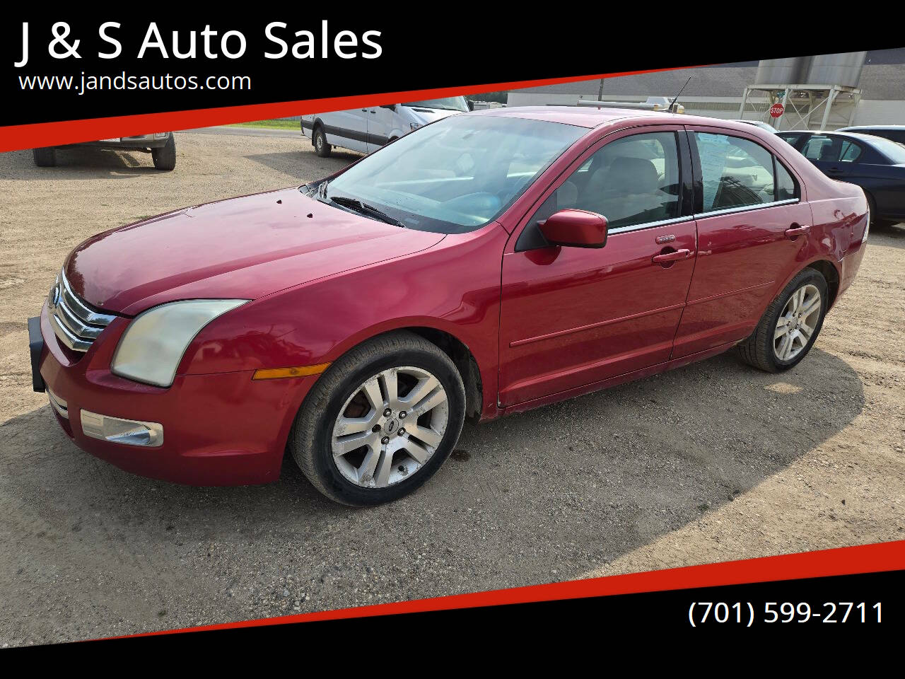 Red 2008 Ford Fusion V6 SEL V6 SEL 4dr Sedan 1