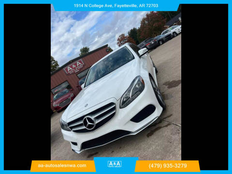 2014 Mercedes-Benz E-Class for sale at A & A Auto Sales in Fayetteville AR