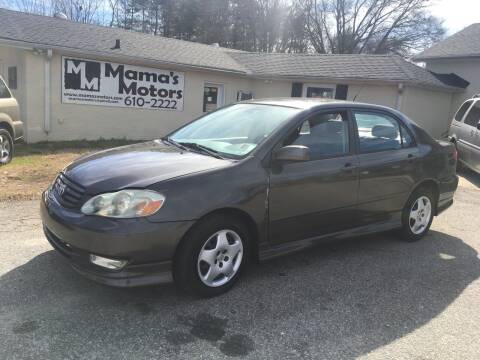 2003 Toyota Corolla for sale at Mama's Motors in Greenville SC