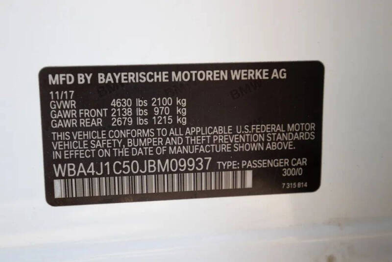 2018 BMW 4 Series 430i Gran Coupe