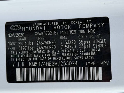 2021 Hyundai Palisade Calligraphy