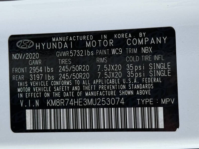 2021 Hyundai Palisade Calligraphy