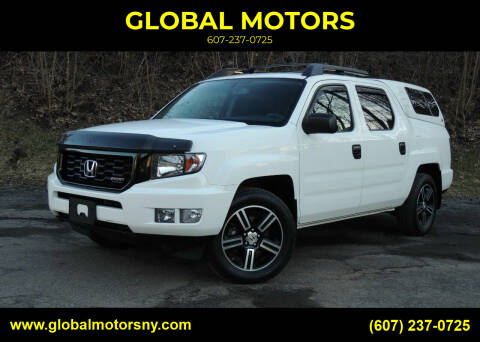 2014 Honda Ridgeline for sale at GLOBAL MOTORS in Binghamton NY