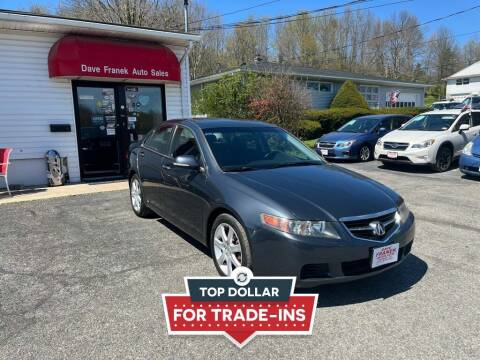 2005 Acura TSX for sale at Dave Franek Automotive in Wantage NJ