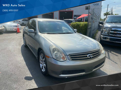 2006 Infiniti G35 for sale at WRD Auto Sales in Hollywood FL
