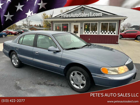 1999 Lincoln Continental for sale at PETE'S AUTO SALES LLC - Middletown in Middletown OH