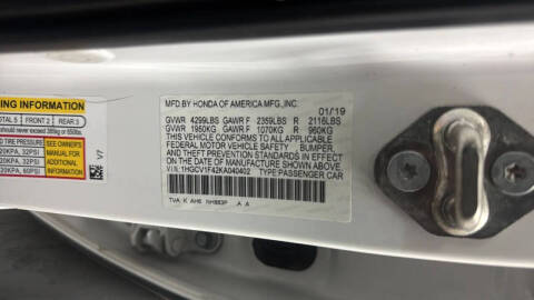 2019 Honda Accord EX