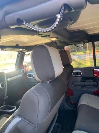 Red 2007 Jeep Wrangler Sahara 4x4 Sahara 2dr SUV 17