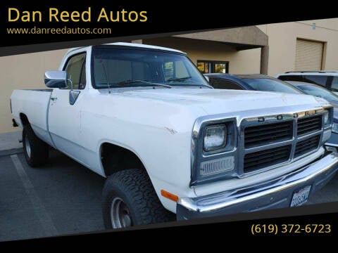 1992 Dodge RAM 150 for sale at Dan Reed Autos in Escondido CA