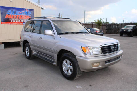 2000 Toyota Land Cruiser for sale at ALL STAR MOTORS INC in Houston TX