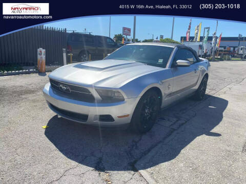 2011 Ford Mustang for sale at Navarro Auto Motors in Hialeah FL