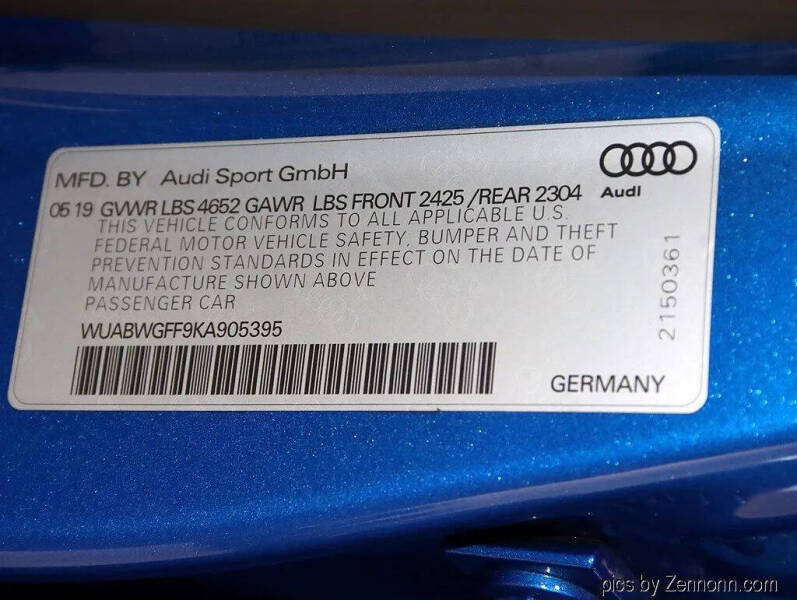 2019 Audi RS 3 2.5T quattro