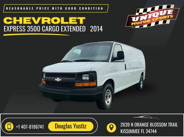 2014 Chevrolet Express for sale at Unique Motor Sports in Kissimmee, FL