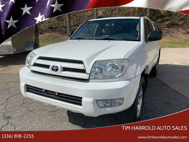 2004 Toyota 4Runner for sale at Tim Harrold Auto Sales in Wilkesboro NC
