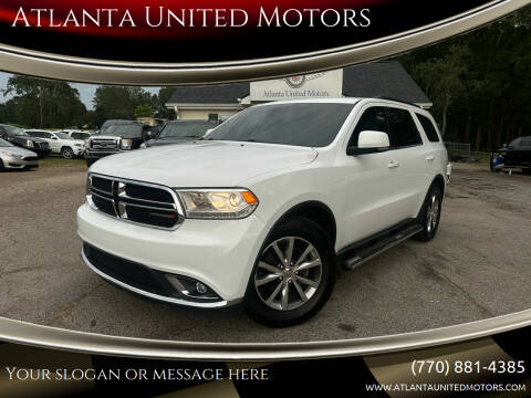 2016 Dodge Durango for sale at Atlanta United Motors in Jefferson GA