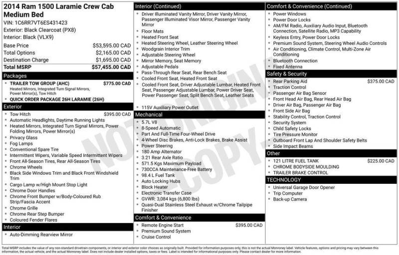 2014 RAM 1500 Laramie