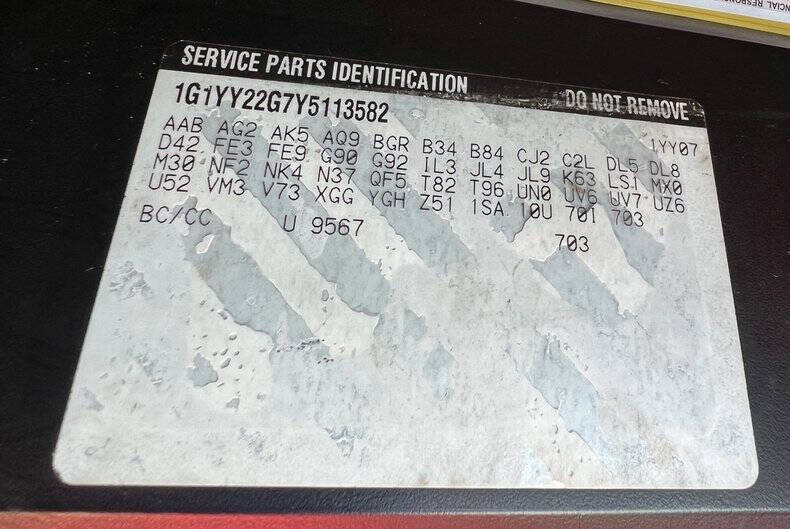 2000 Chevrolet Corvette