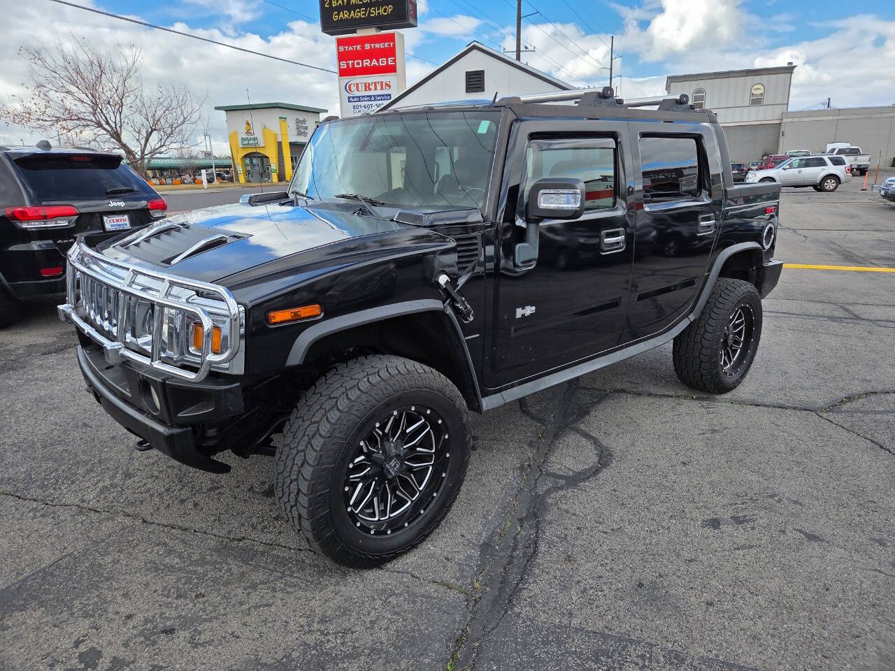 Black 2007 HUMMER H2 SUT Base 4dr Crew Cab 4WD SB 1