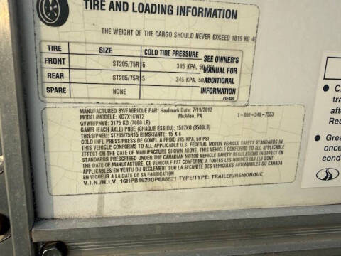 2013 Haulmark Enclosed 7X16